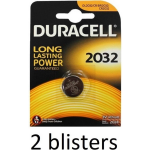 Duracell 2 Stuks (1 Blister A 2 St) Dl2032 Knoopcelbatterij