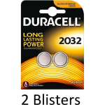 Duracell 4 Stuks (2 Blister A 2 St) Dl2032 Knoopcelbatterij