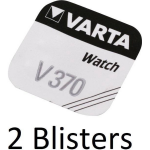 Varta 2 Stuks (2 Blisters A 1 St) V370 Zilveroxide 1.55v Niet-oplaadbare Batterij