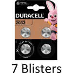 Duracell 28 Stuks (7 Blisters A 4 St) 2032 Lithium-knoopcelbatterij