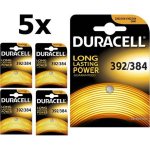 Duracell 5 Stuks - 392-384/g3/sr41w 1.5v 41mah Knoopcel Batterij