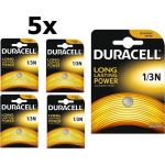 Duracell 5 Stuks Cr1/3 / 1/3n / 2l76 / Dl1/3n / Cr11108 / 2lr76 3v Lithium Knoopcel Batterij