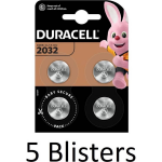 Duracell 20 Stuks (5 Blisters A 4 St) 2032 Lithium-knoopcelbatterij