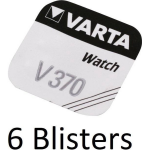 Varta 6 Stuks (6 Blisters A 1 St) V370 Zilveroxide 1.55v Niet-oplaadbare Batterij