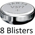 Varta 8 Stuks (8 Blisters A 1 St) Knoopcel Batterij Sr626 Sw/sr66 Sw/v377 Single-use Zilver-oxide