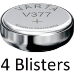 Varta 4 Stuks (4 Blisters A 1 St) Knoopcel Batterij Sr626 Sw/sr66 Sw/v377 Single-use Zilver-oxide