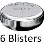 Varta 6 Stuks (6 Blisters A 1 St) Knoopcel Batterij Sr626 Sw/sr66 Sw/v377 Single-use Zilver-oxide