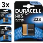 Duracell 3 Stuks - Crp2 / 223 / Dl223 / El223ap / Cr-p2 6v Lithium Batterij