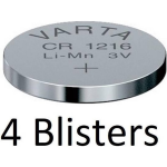 Varta 4 Stuks (4 Blisters A 1 St) Cr1216 Wegwerpbatterij Lithium