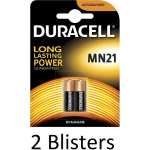 Duracell 4 Stuks (2 Blisters A 2 St) Mn21 Alkaline Beveiligingsbatterij