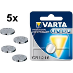Varta 5 Stuks - Professional Electronics Cr1216 6216 25mah 3v Knoopcel Batterij