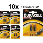 Duracell 10 Stuks (5 Blisters A 2st) - A23 23a Mn21 K23a Security 12v Alkaline Batterij