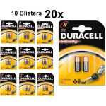 Duracell 20 Stuks (10 Blisters A 2st) - Lr1 / N / E90 / 910a 1,5 V Alkaline Batterij (Duo Pack)