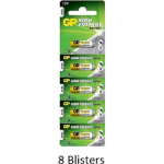 GP 40 Stuks (8 Blisters A 5 Stuks) Alkaline Super Batterij 27a 12v