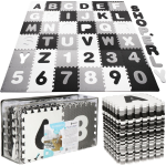 Speelmat Foam Puzzelmat 36 Stukken Letters & Cijfers 175 X 175 Cm