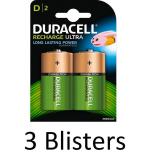 Duracell 6 Stuks (3 Blisters A 2 St) D Oplaadbare Batterijen