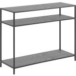 Lisomme Vic houten sidetable - 100 x 35 cm - Zwart
