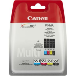 Canon MultiPack inktcartridges Bk,C,M,Y, 7 ml 6509B008 Replace: N/A