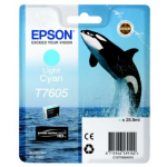 Epson Epson T7605 Inktcartridge licht cyaan, 25,9 ml T7605 Replace: N/A