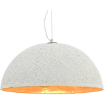 vidaXL Hanglamp E27 Ø50 cm wit en goud