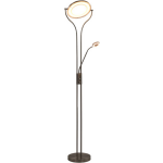 vidaXL Lamp staand 18 W dimbaar 180 cm zilverkleurig - Plata