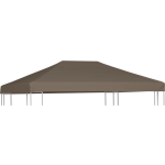 vidaXL Prieeldak 310 g/m² 3x4 m taupe - Bruin