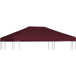 vidaXL Prieeldak 310 g/m² 3x4 m bordeaux - Rojo