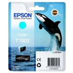 Epson Epson T7602 Inktcartridge cyaan, 25,9 ml T7602 Replace: N/A