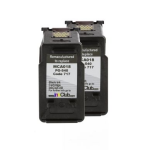 inkClub Inktcartridges zwart (2 x MCA018) MCA018-2 Replace: PG-540