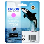 Epson Epson T7606 Inktcartridge licht magenta, 25,9 ml T7606 Replace: N/A
