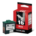 Lexmark Lexmark 16 Inktcartridge zwart, 16 ml 10N0016 Replace: N/A