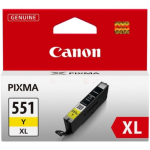Canon Canon 551 YXL Inktcartridge geel, 695 pagina's CLI-551YXL Replace: N/A