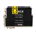 inkClub Inktcartridge, vervangt Epson T0801, zwart, 11,4 ml KED070 Replace: T0801