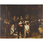 Canvasschilderij Nachtwacht - Bruin