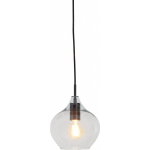 Light & Living Hanglamp Rakel Transparant - Zwart