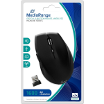 MediaRange MROS208 muis RF Draadloos Optisch 1600 DPI Rechtshandig - Zwart