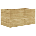 Vidaxl Plantenbak Verhoogd 200x100x97 Cm Geïmpregneerd Grenenhout - Marrón