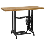 Vidaxl Wandtafel Naaimachine 110x40x75 Cm - Bruin