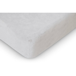 Linnick Badstof Velours Hoeslaken - White - Lits Jumeaux - 160x210/220-180x200cm