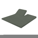 Linnick Splittopper Hoeslaken Badstof Velours - Green 200x200/220cm - Groen