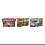 Hasbro Spellenbundel - 3 Stuks - Monopoly Valsspelerseditie & Risk & Levensweg Elektronisch Bankieren