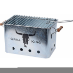 BBQ Collection Grill King - Metalen Retro Barbecue - Met Handgrepen - 30x20x20cm