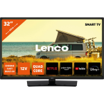 Lenco 32"" Android Smart Tv Met 12v Auto Adapter Led-3263bk - Zwart