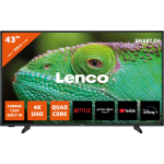 Lenco 43"" 4k Android Smart Tv Led-4353bk - Zwart