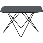 Tristar Salontafel 80x80 Cm Glas Marmor Decor. - Zwart