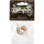 Dunlop 33P013 Nickel Finger & Thumbpicks set vinger- en duimplectrums, 0.013-0.025 inch - Silver