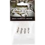 Dunlop 9002P White Medium Thumbpicks set duimplectrums (4 stuks)