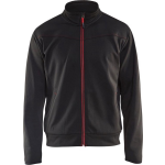 Blaklader Service Sweatshirt met rits en zakken 3362 - zwart/rood