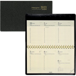 Agenda Omniplan weekindeling zwart - 16 x 10 cm - Jaar 2021