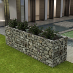 Vidaxl Gabion Plantenbak Verhoogd 360x90x100 Cm Staal - Plata